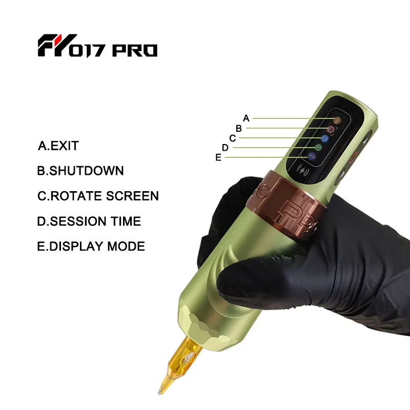 Dual-Color screen battery Professional Wireless Cartridge Tattoo Pen Tattoo Machine Tattoo Gun