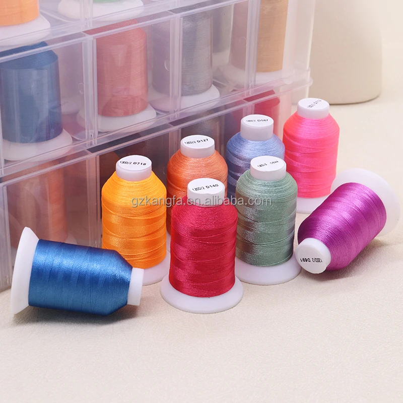 40 Colors Embroidery Thread Kits Rich Color Threads For High Speed Embroidery Machine