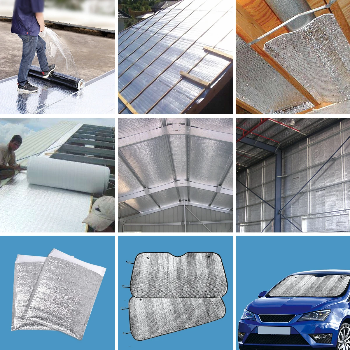 Moisture Resistant Thermal Foam Insulation Aluminium Foil Foam Blanket Insulation