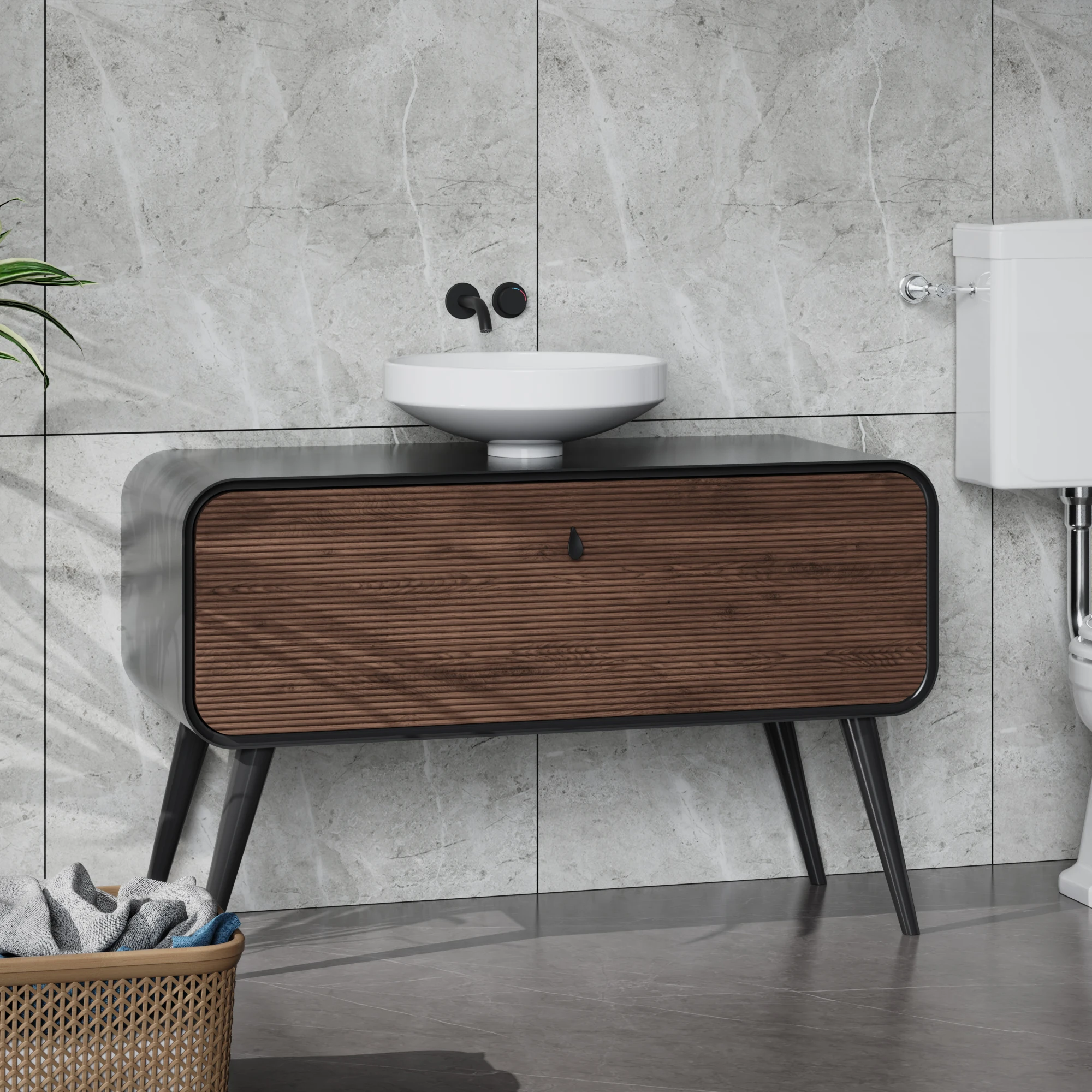 New ceramic basin bathroom vanity floor standing bathroom cabinet