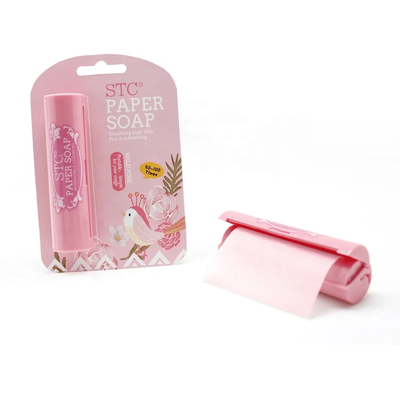 
Portable mini moisturizing soap tissue paper soluble disinfectant hand paper soap 