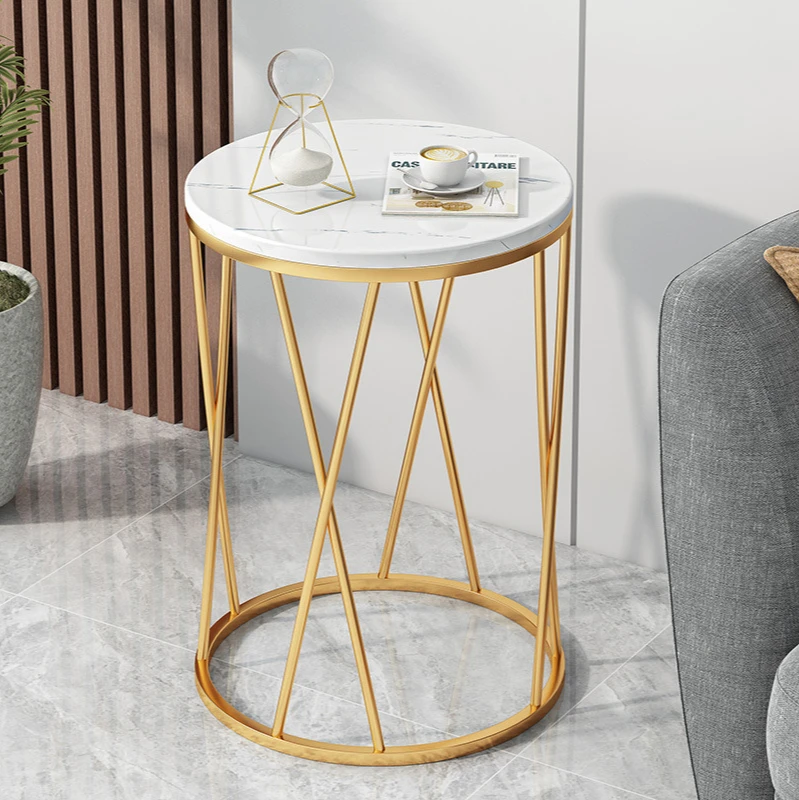 Small Table Home Living Room Modern Minimalist Bedside Table Simple Affordable Luxury Creative Small round Table Nordic Balcony