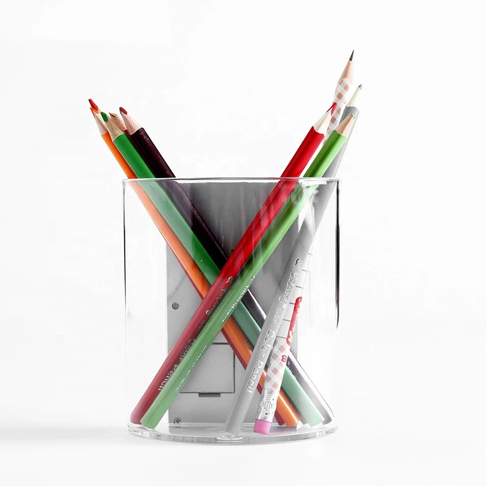 KH-CL054 пластмассы Электрический настольные часы календарь держатель пера с цифровыми часами