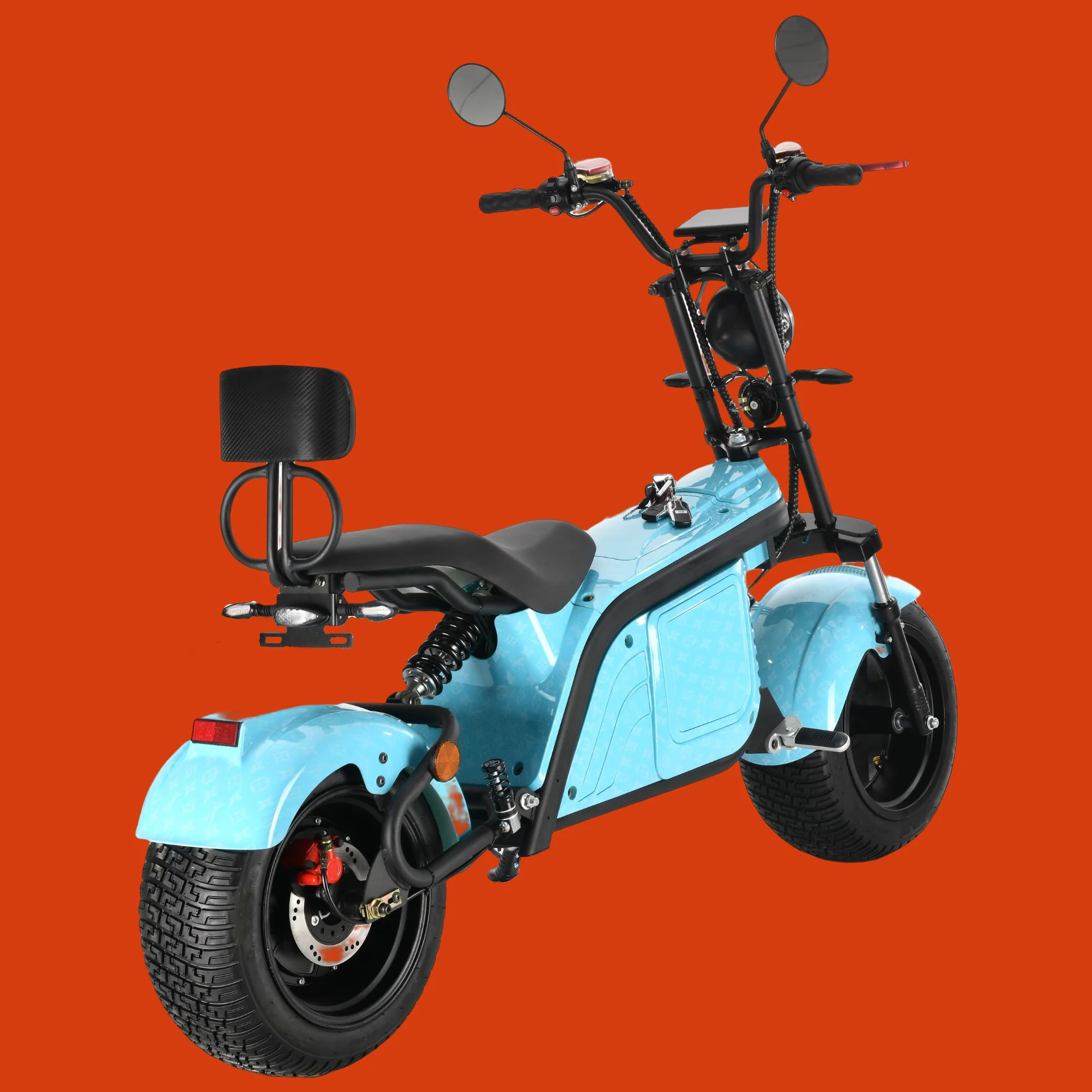 New Electric Scooter 2000W European Warehouse Stock Citycoco EEC With Removable Battery Disc Brake Electric Motorcycle For Men