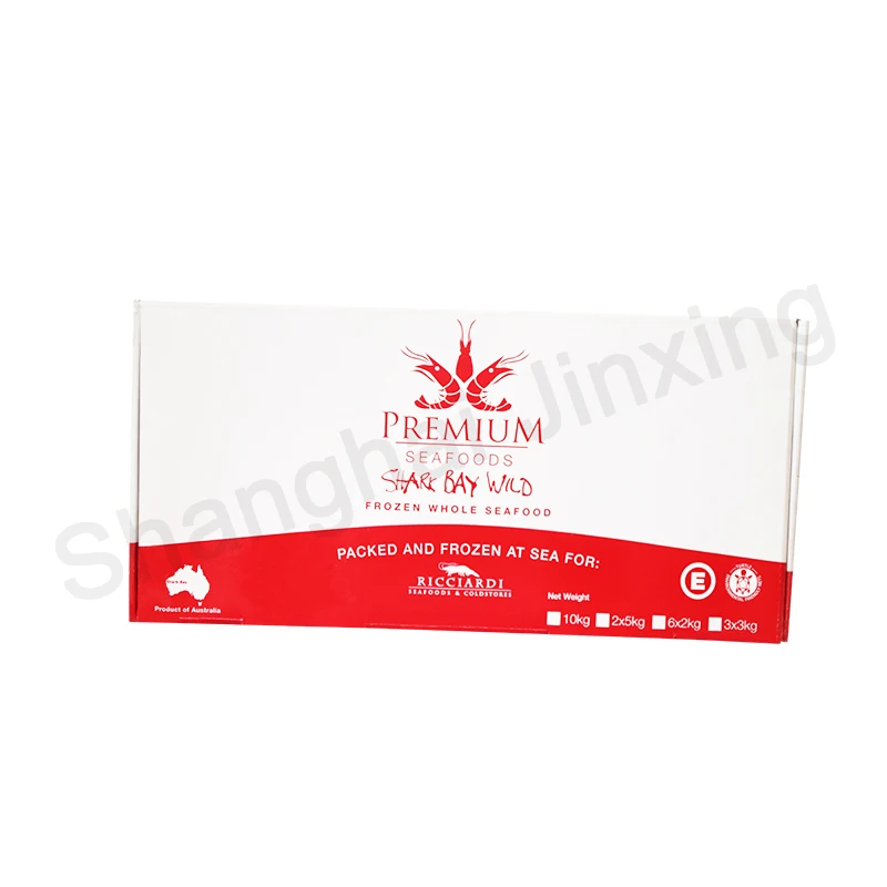 Mantis shrimp  Corrugated Cardboard Farm Fresh Customized Custom Logo Frozen Shrimp Box