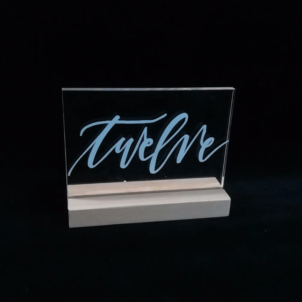 Arritec 2018 Acrylic wedding decoration table party table numbers