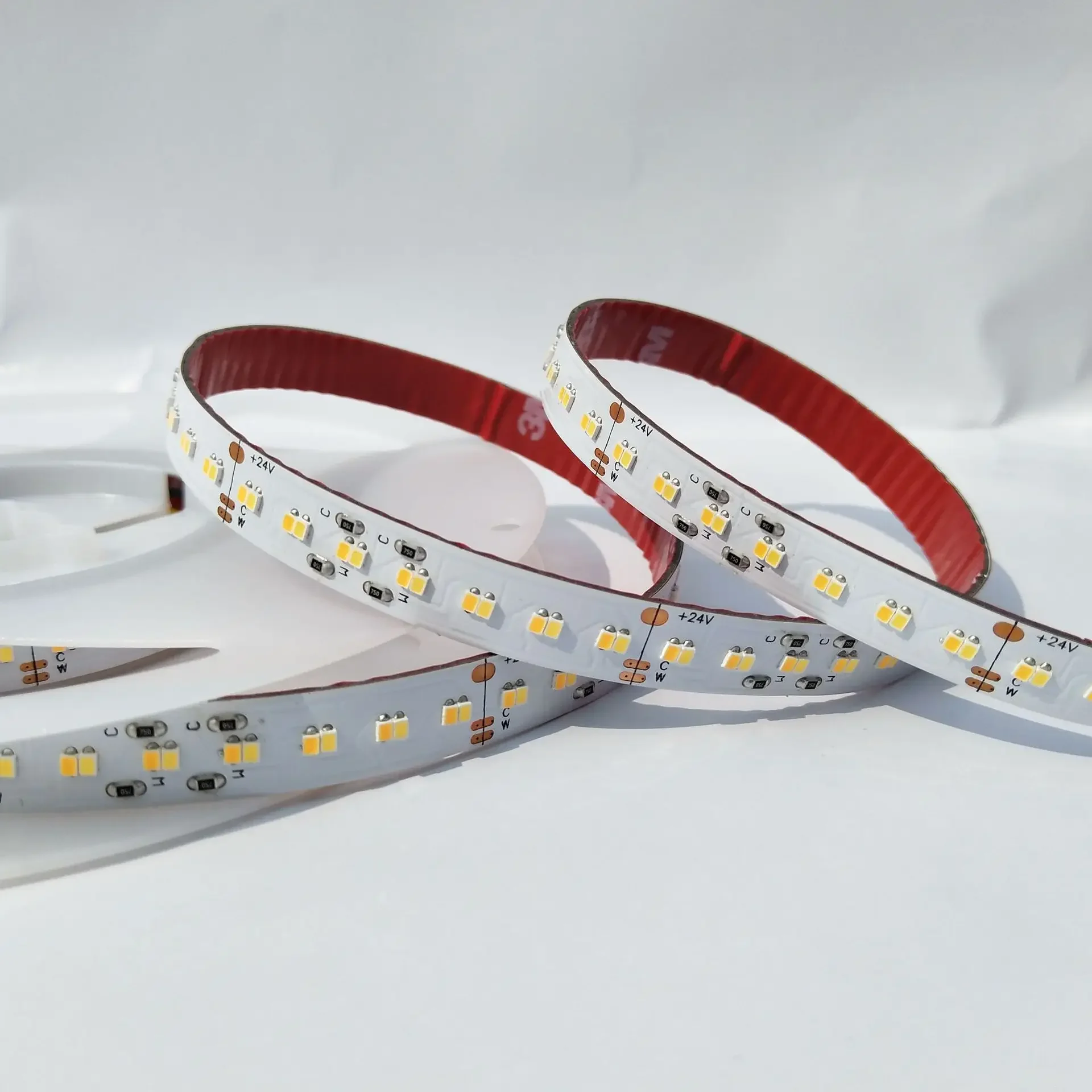 High Quality High CRI RA 95-97 smd 2835 2216 3014 24v 2700k-6500k 240leds/m stripe tape cct led strip light 240 leds 20W 24W