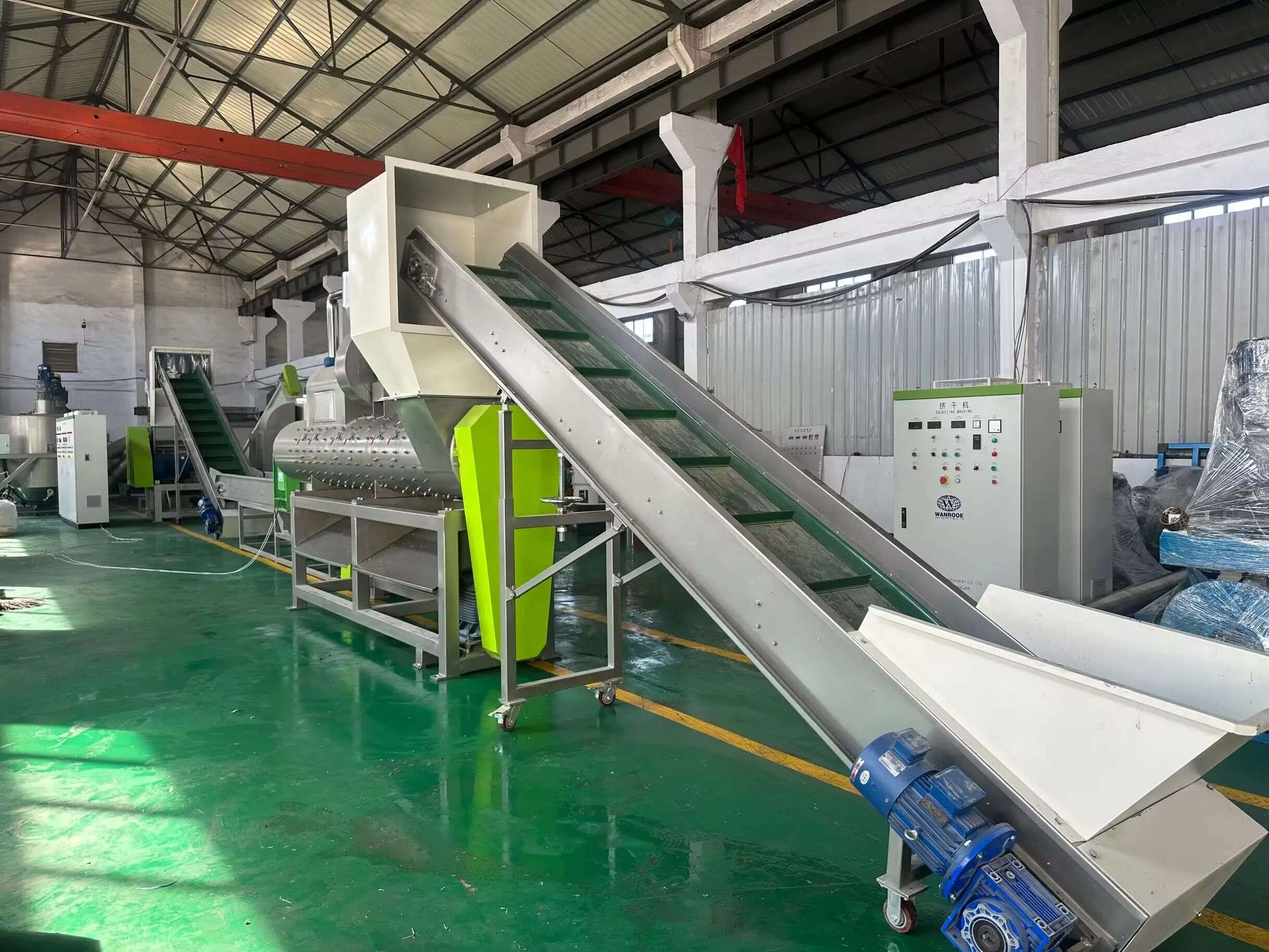 Hdpe Ldpe Bottle Washing Plant Pp Woven Bags Recycling Washing Machine with centrifugal dryer