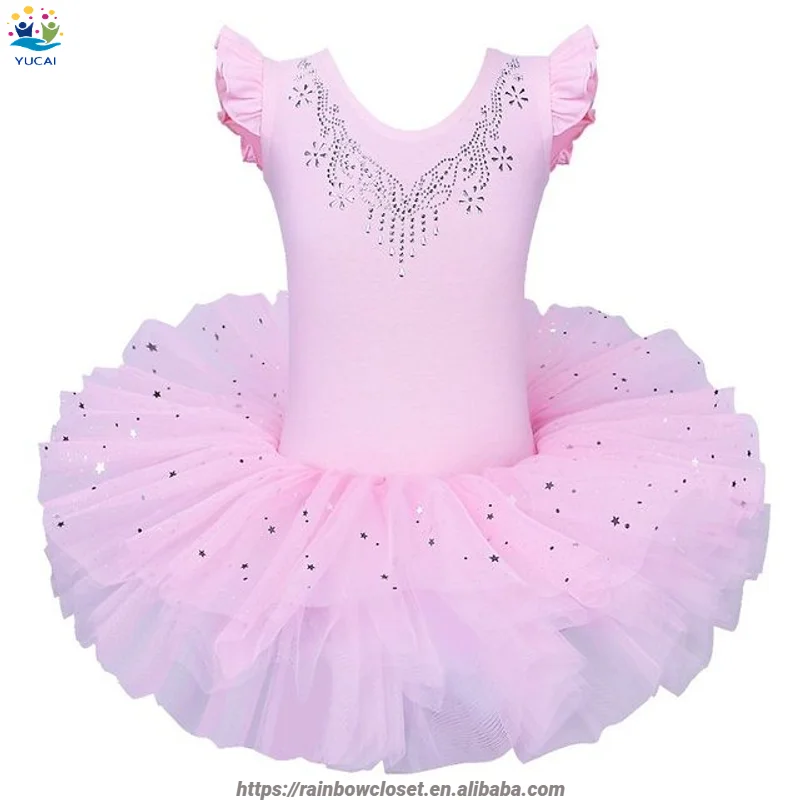 Baby Girls Romantic Spandex Tutu Dress Ballet Dance Costumes Leotard for Gymnastics and Stage Performance