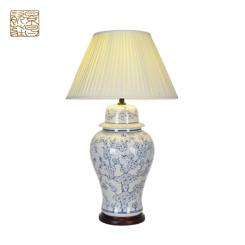 Wholesale custom-made size large ceramic porcelain blue and white ginger jars