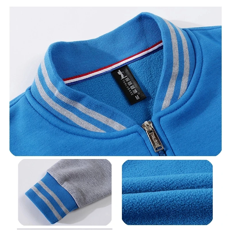 Mens Full Zip Fleece Jacket Hoodies Breathable Fleece Sweatshirt Jacket for Walking Hiking Travel Casual