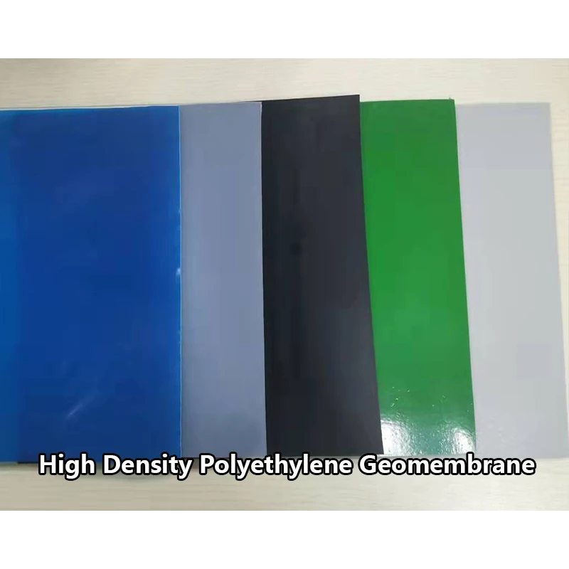 0,3 мм 0,5 мм 0,75 мм ПВХ HDPE синяя текстура полиэтилен высокой плотности геомембрана водонепроницаемый вкладыш