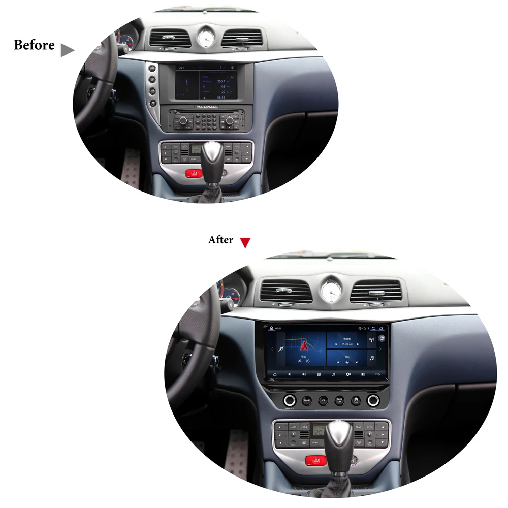 Android 3D curved screen car DVD player multimedia stereo for Maserati GT 2007-2015 2017-2020 radio gps navigation vehicle radio