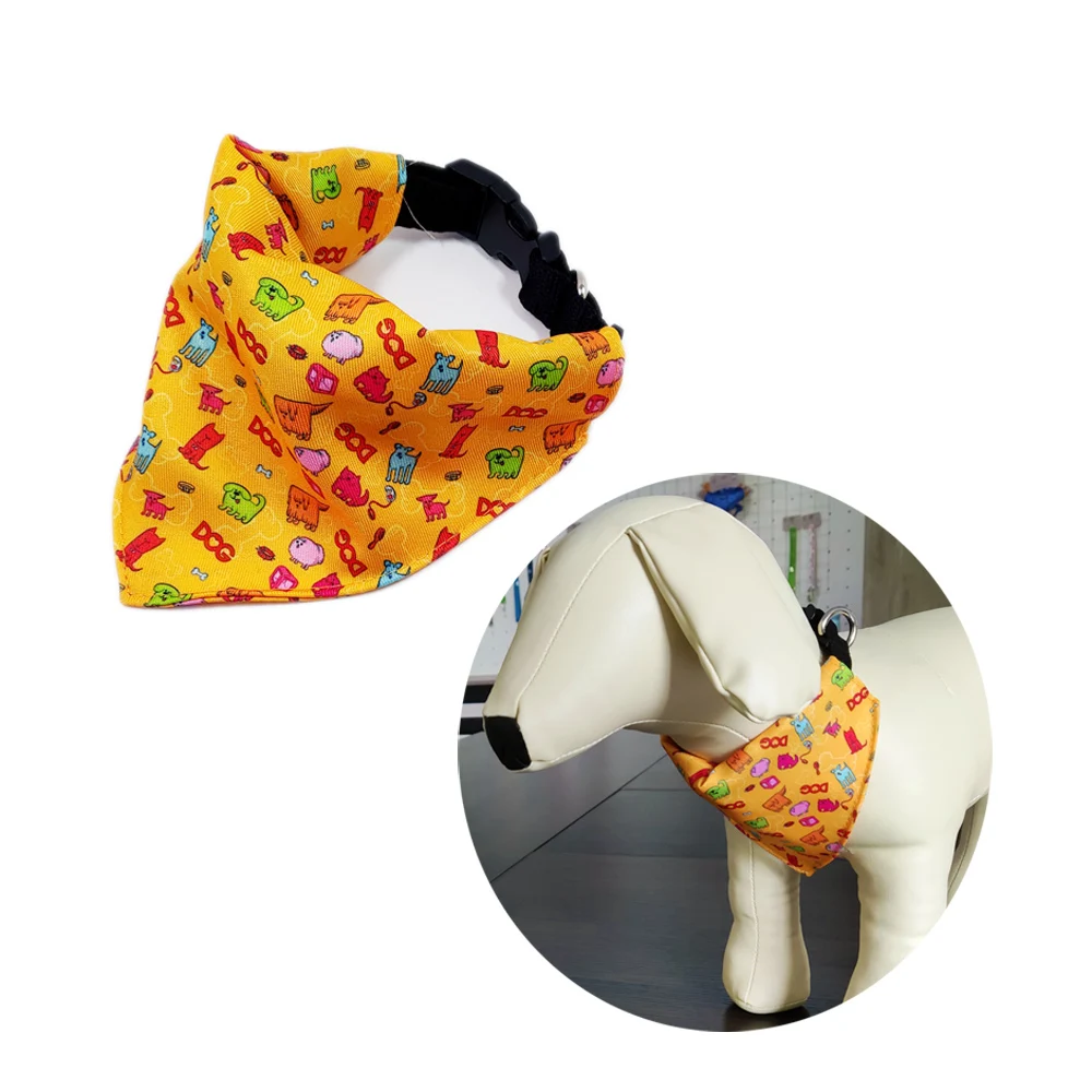 Wholesale Floral Pattern Pet Triangle Scarf Customized Logo Sublimation Dog Bandana Collar