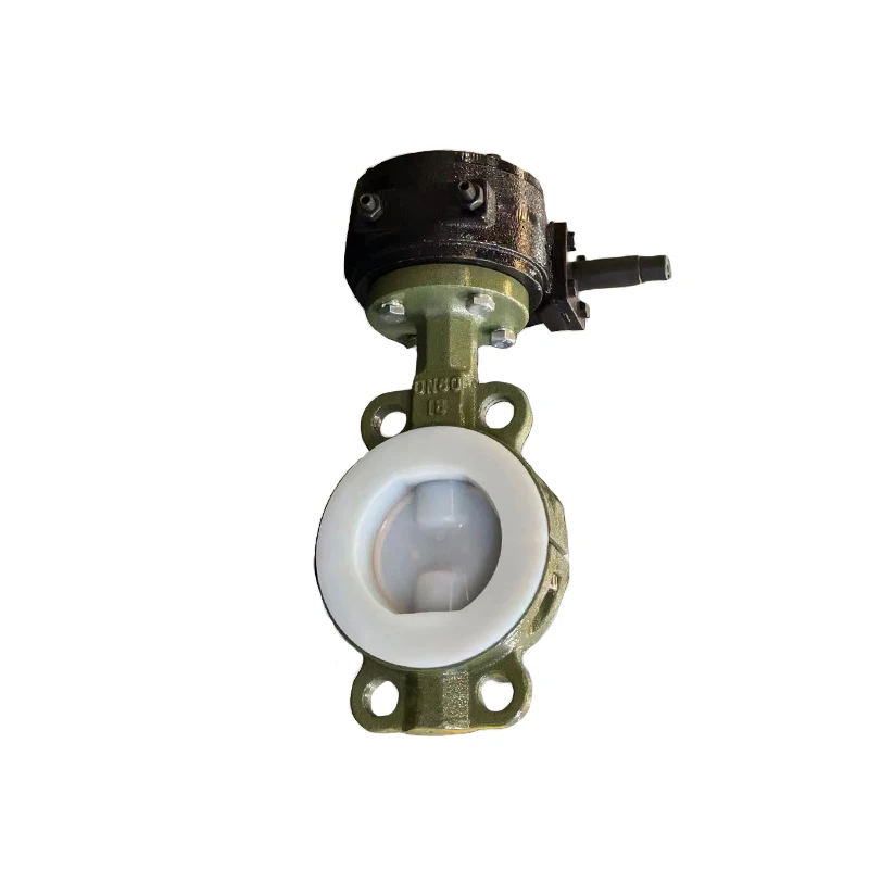 2025 Hot Sales Manual/Pneumatic High Quality DN80 Lining Fluorine Clip-on Butterfly Valve