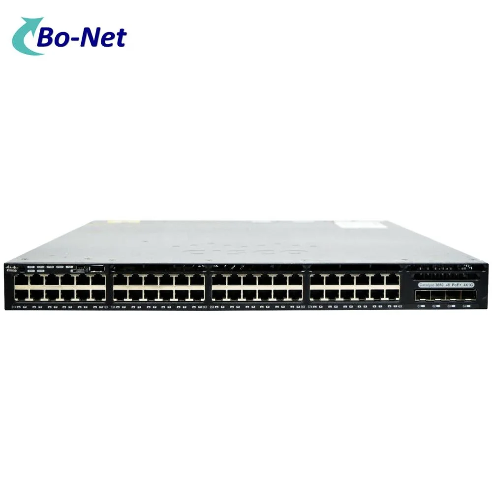New WS-C3650-48PS-S 48x10/100/1000 Ethernet PoE+ Switch With 640WAC Power Supply