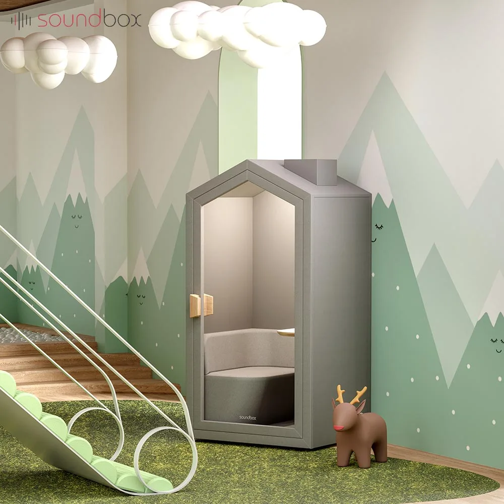 Sound booth recording studio office space meeting room pods privacy calling phone booths