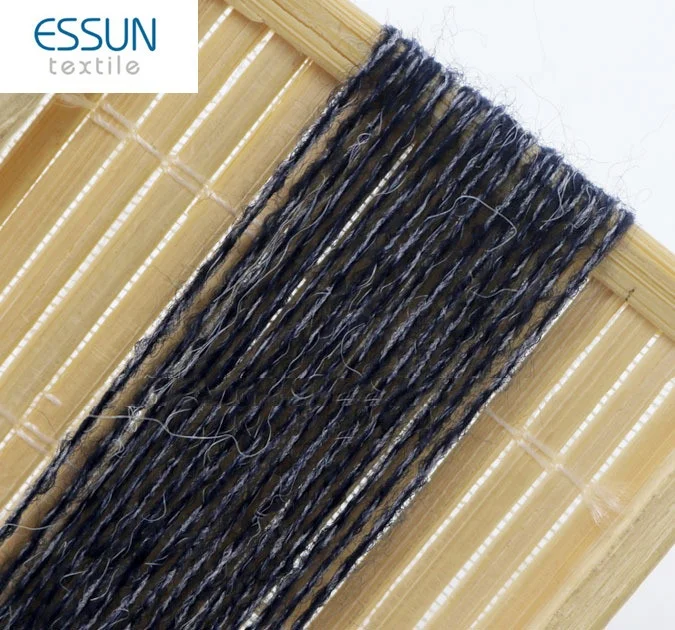 GRS Certificate Yarn NM44 -NM48/2 88% Regenerated Polyester 12% Nylon Angora Like Yarn for Knitting Sweater 10gg 12gg and 14gg