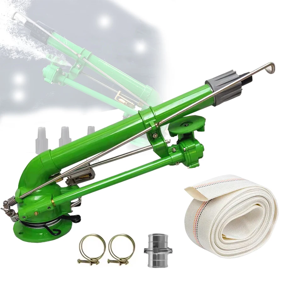 360 turbine vortex Pivot Worm Spray Impact Sprinkler water hose connect clamp for Large Farm Irrigation System