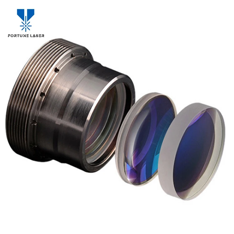 40-50 Series Fused Silica Optical Fiber Window AR Coated 40*2mm 50*2 Laser Protective Glass Lens for Laser Cutting Head