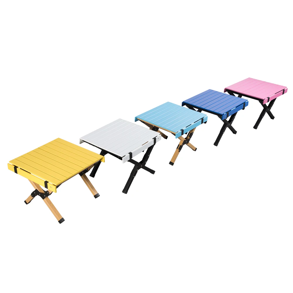 Tianyu Portable Multicolor Aluminum Outdoor Folding Tables 6ft Camp Kitchen Egg Roll Up Table