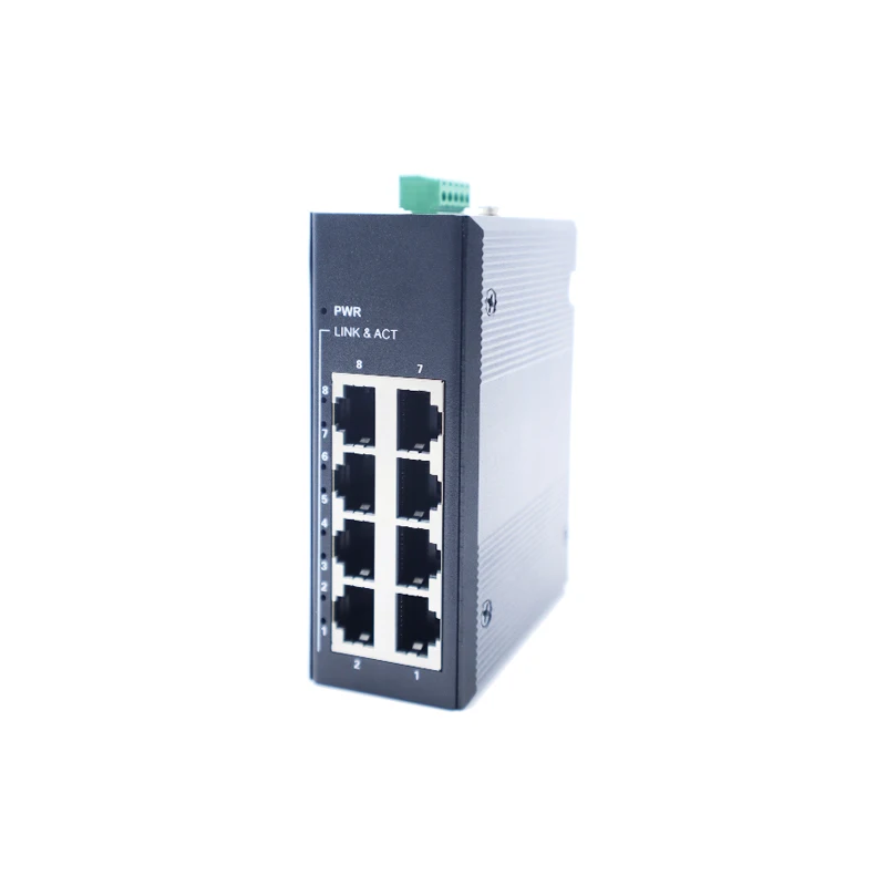 8 x 10 100ase TX RJ45 ports ethernet switch gigabit 8 port industrial ethernet poe switch