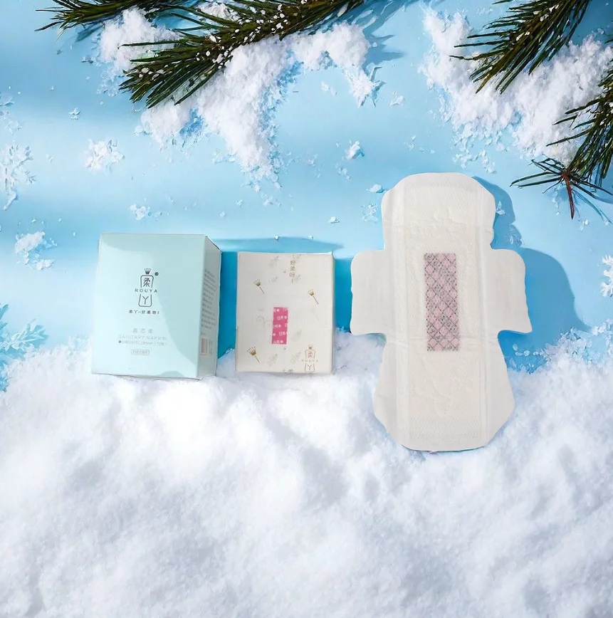 bamboo herbal breathable sanitary liner organic pads female sanitary towels for menstrual period