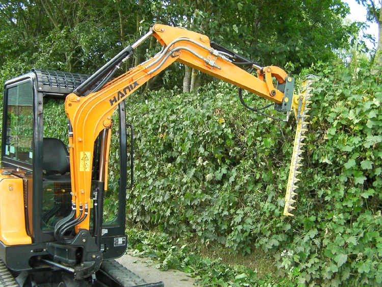 FHM backhoe loader attachment for tractor hedge trimmer cutter