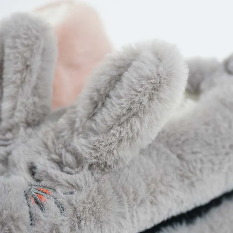 Furry Cute Owl Rabbit Fleece Soft Sole House Fashion Faux Fur Fluffy Womens Slippers