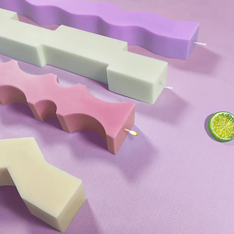 pillar shape Silicone Candles Molds for Aromatherapy Candle Making