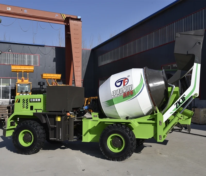2.0 cbm concrete mixer prices concrete mixer car self feeding mobile concrete mixer