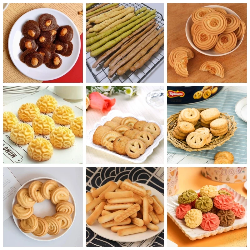 High efficiency automatic cookie bakery line equipment cookie machine biscuit cookie depositor industrial biscuit maker line