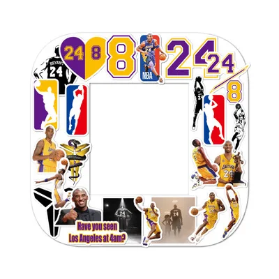 24PCS Kobe Bryant Basketball Stickers for Star Laptop Kids Motorcycle Bicycle Skateboard Stickers Hippie Decals Waterproof