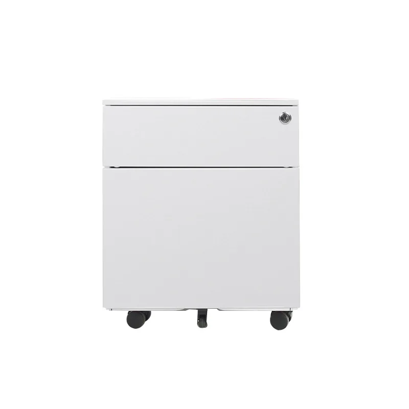 furniture Office under desk mobile pedestal 2 drawer metal hanging storage file cabinet with wheels 2 drawer pedestal