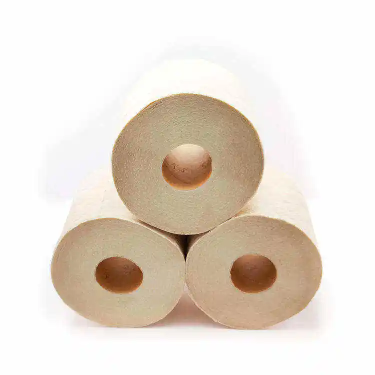 Cost effective custom unbleached Natural Color printed toilet paper tissue roll