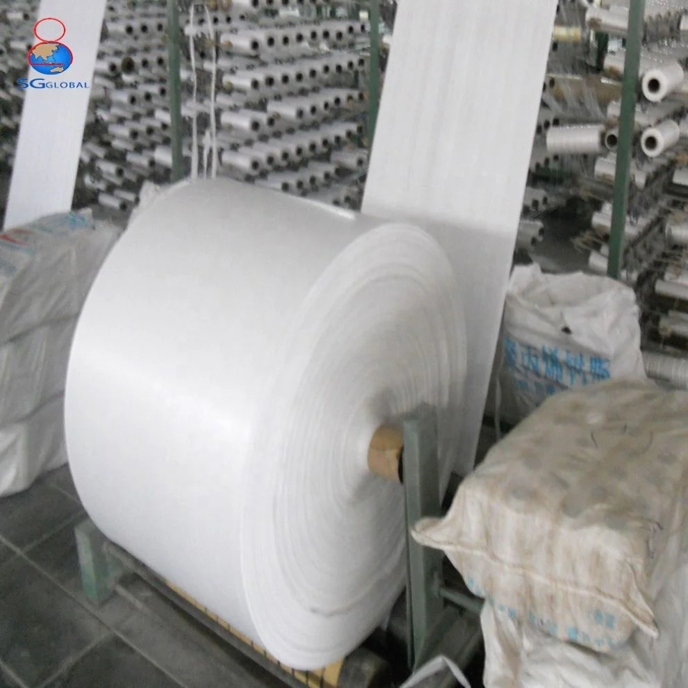 100% new Raw material polypropylene coated PP woven raffia tubular fabric from China