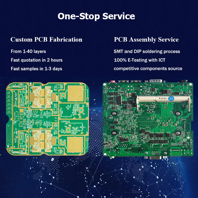 Professional Custom Multilayer PCB 2/4/6/8/10 Layers Fr4 94V0 Printed Circuit Board PCBA Manufacturer