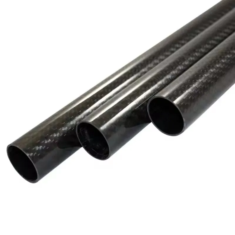 China factory custom high modulus high strength carbon fiber tube 3k twill fabric carbon aramid tube epoxy resin high quality