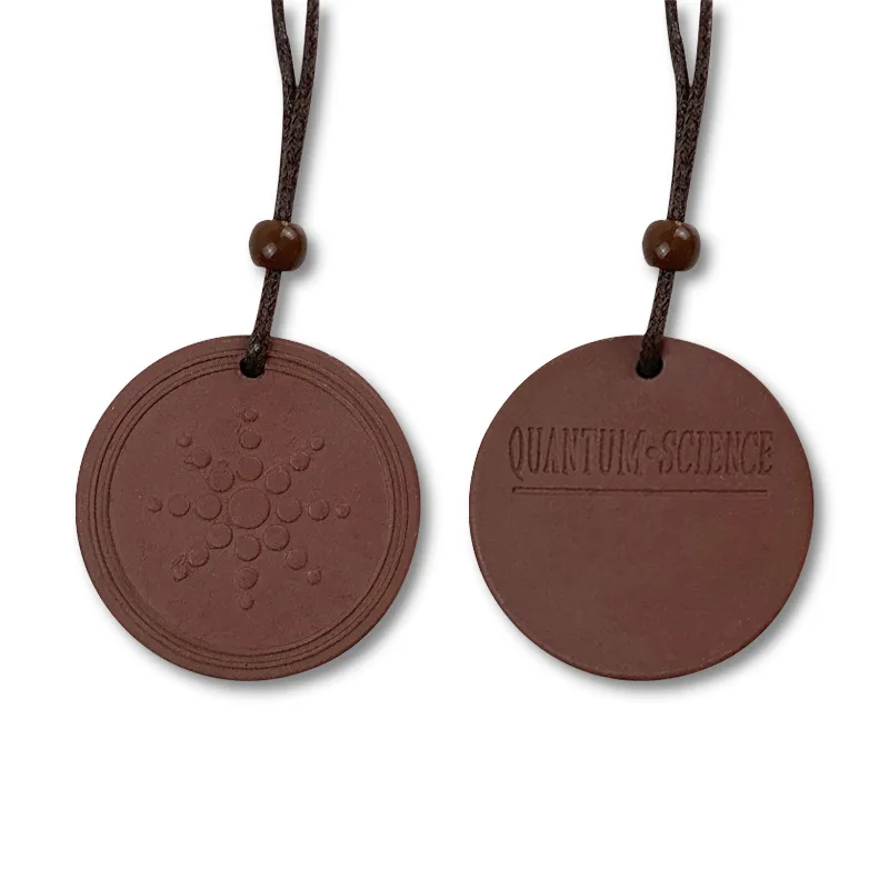 Wollet EMF Protection Negative Ion Energy Volcanic Lava Scalar Energy Quantum Pendants with Gift Box and Energy Card