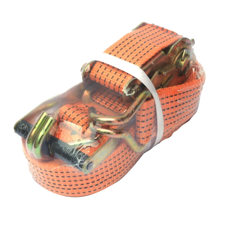 Factory Customization Heavy Duty  Loading Strap Truck Belt Cargo Lashing Ratchet Tie Down Strap