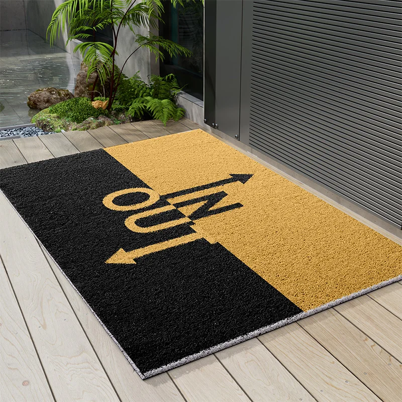 Washable personalised PVC Entrance stain Resistant Non Slip door mat Cushioned Entry absorbent floor outdoor doormat