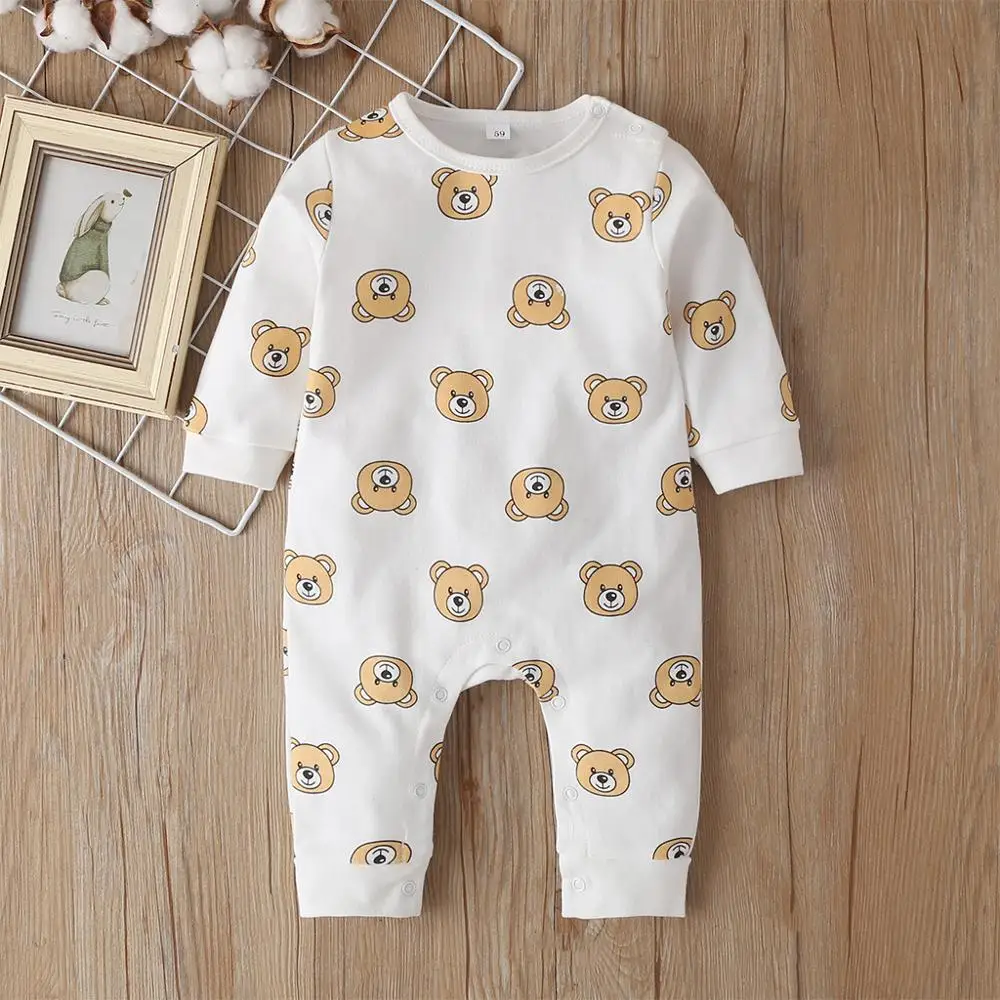 2020 spring and autumn baby rompers cartoon fashion long sleeve baby cotton out clothes Aliexpress Hot Sale