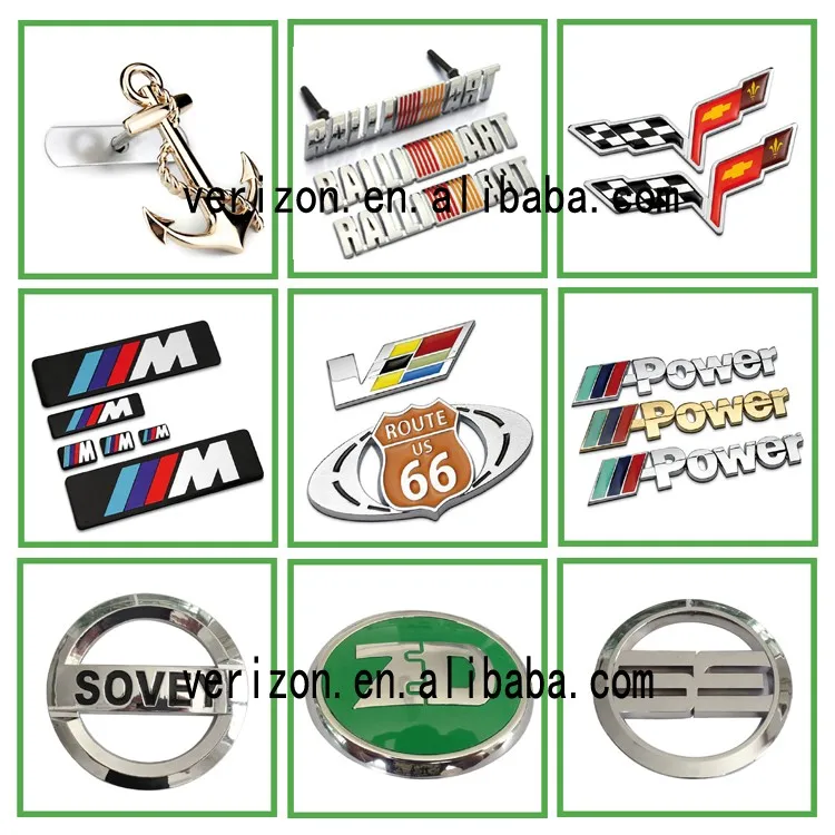 Hot sale custom Abs chrome car emblem badge plastic car logo sticker