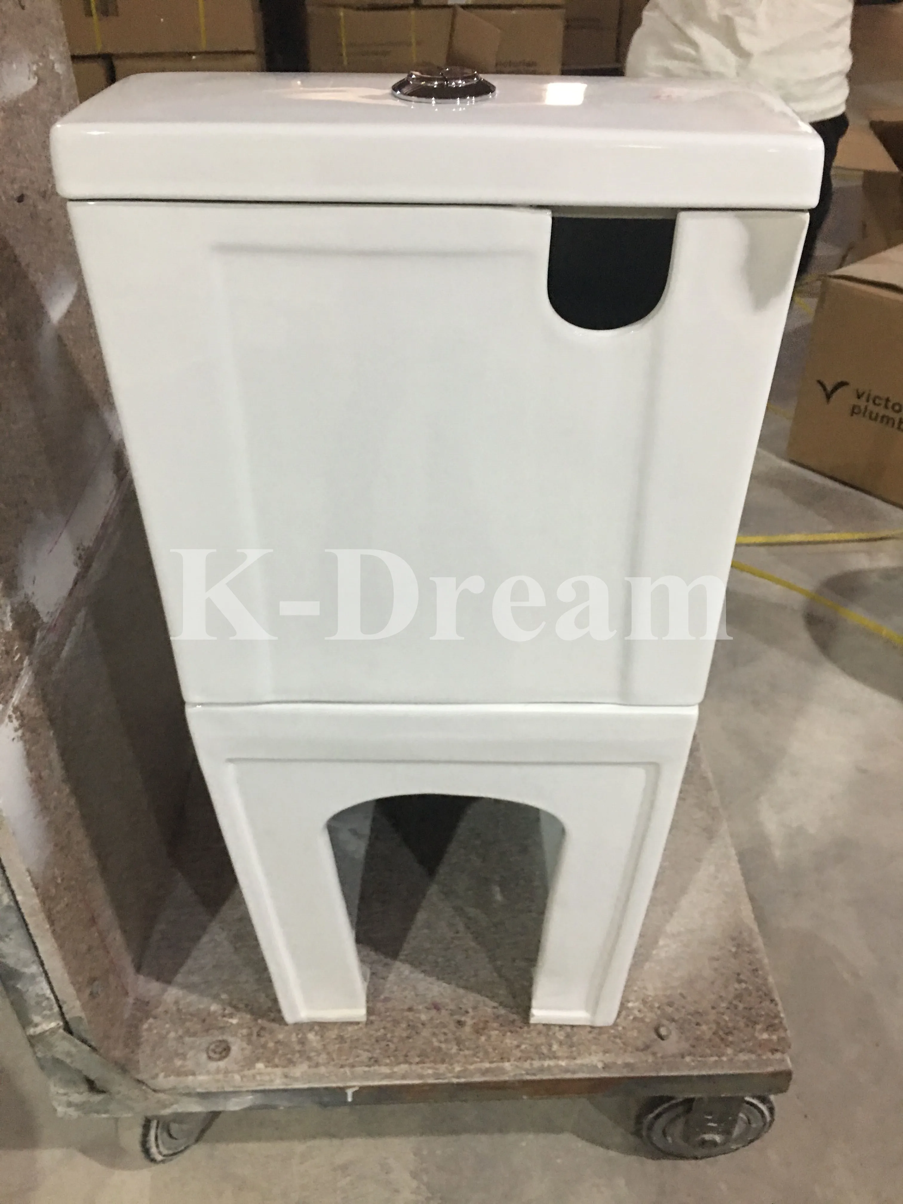 KD-T027TP Grace Bathroom Products Ceramic Modern Two Piece Ceramic WC Toilet Bidet Toilet Hotel Sanitary Ware White Water Closet