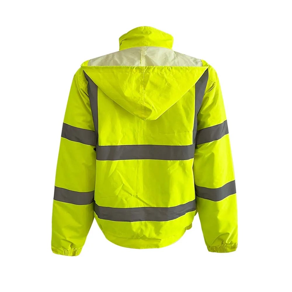 HCLITE Security Winter Fluorescent EN471 Hi Vis Safety Jacket