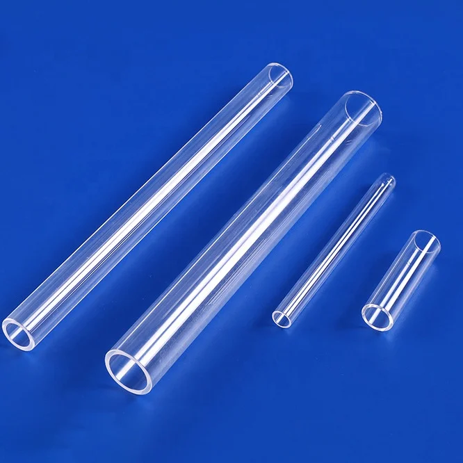 Factory manufacture polished 99.99% Pure Quartz Custom Opaque Quartz Flange Fused Quartz Glass Tube