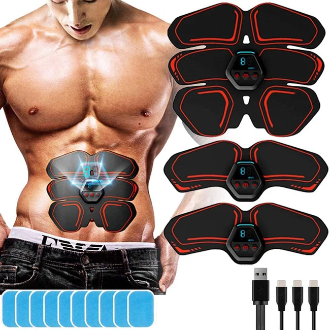 
Smart electronic man home use body slim workout belt massager EMS ab abs abdominal muscle trainer 