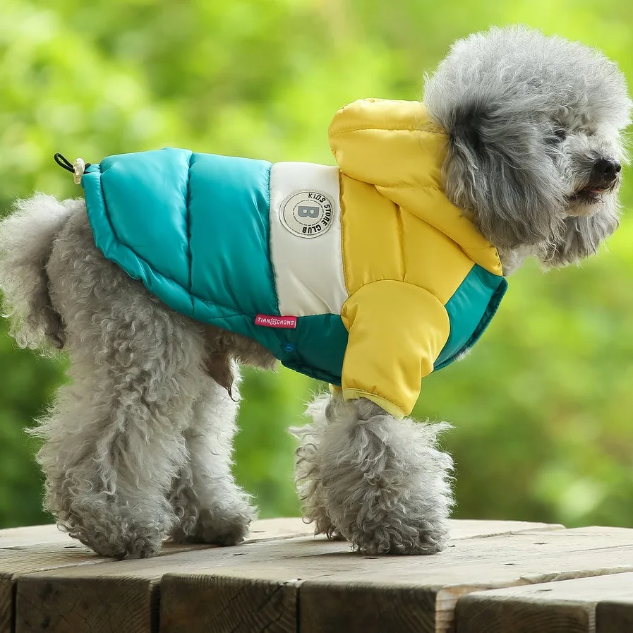 Wholesale dogs cloth pet clothes winter warm waterproof pet dog down jacket dogs accessories and clothing