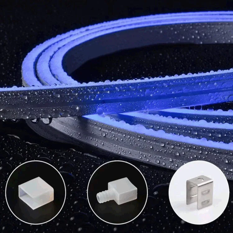 
DC24V neon strip 120leds/m warm white for room Flexible LED Neon linear lights with Aluminum Channel Clips 