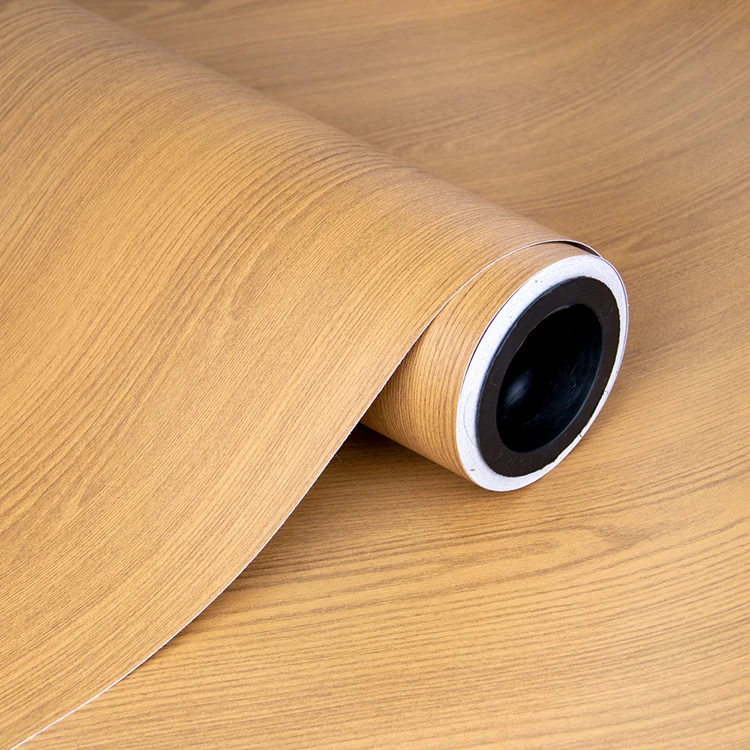 PVC wallpaper roll Thicken Vinyl Adhesive Wallpaper Sticker vacuum press pvc membrane ceiling laminating film